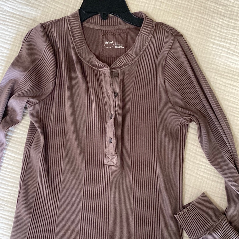 Aerie Long Sleeve Henley